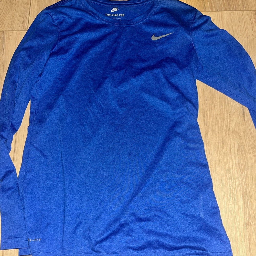 Nike Blue Long Sleeve Tee